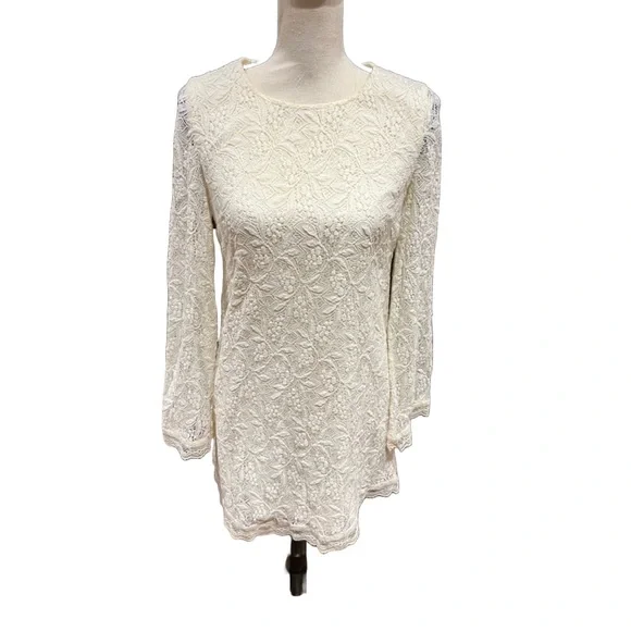 strapless open back dress Jane Summers Keats Off White Tea Length Wedding Reception and Bridal Party Dress 2 / Off White , Female , Adult main image 1